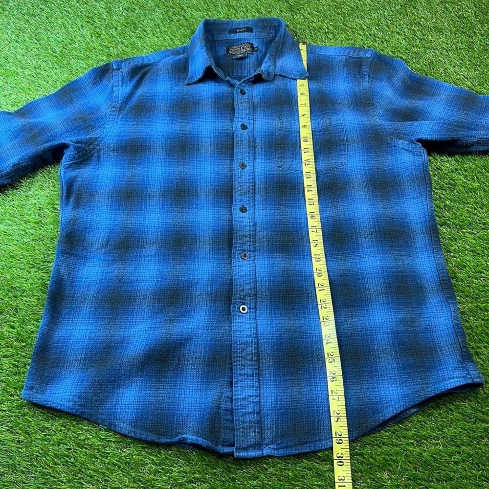 Pendleton Mason blue plaid button up shirt Size XL - Picture 5 of 6